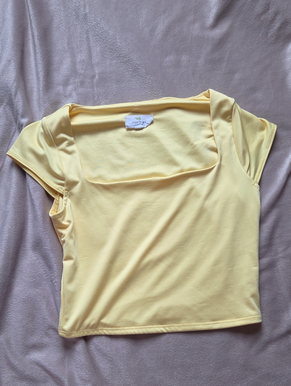 Live In The Moment Butter Yellow Top